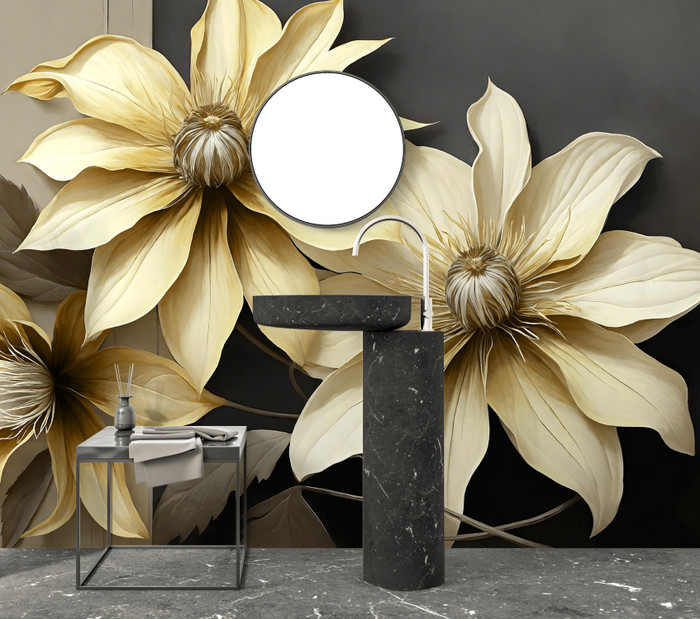 Mural - Camille Yellow (Per Sqm)