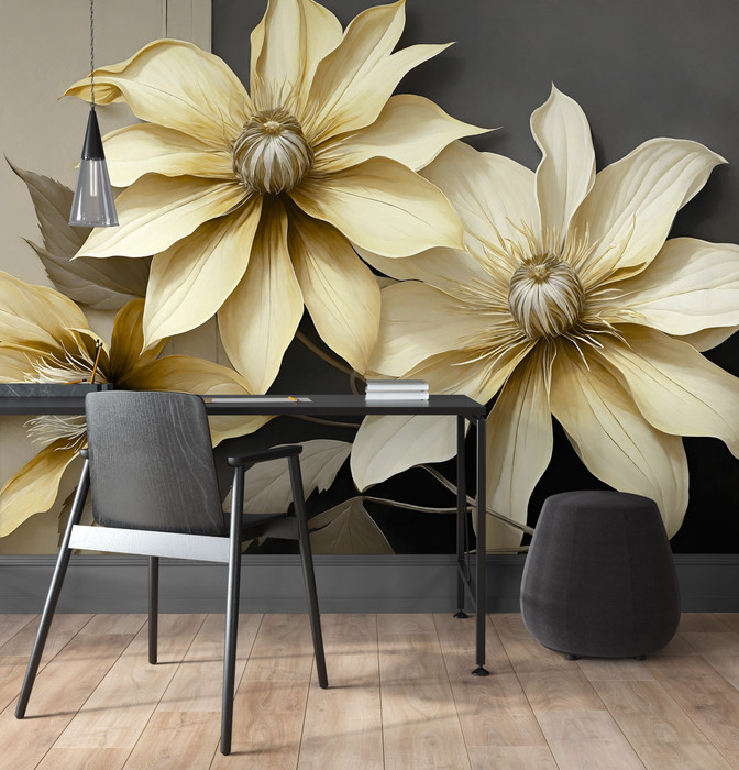 Mural - Camille Yellow (Per Sqm)