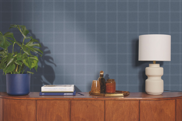 Fine Lines - Denim Blue