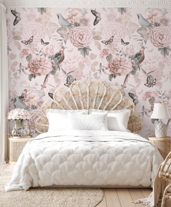 Mural - Blossom Birds (Per Sqm) Mural - Blossom Birds (Per Sqm)