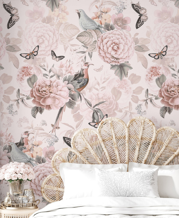 Mural - Blossom Birds (Per Sqm) Mural - Blossom Birds (Per Sqm)