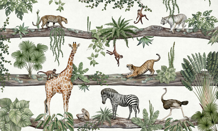 Mural - Amazing Animals (Per Sqm)