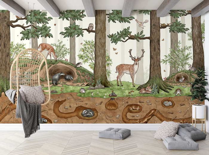 Mural - Animals in the Forest (Per Sqm)