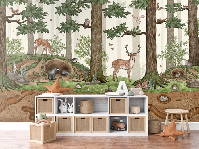 Mural - Animals in the Forest (Per Sqm)