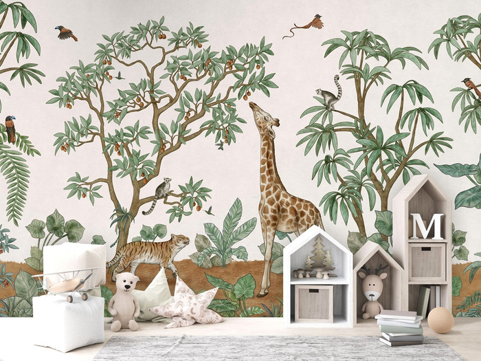 Mural - Animals in the Jungle (Per Sqm)