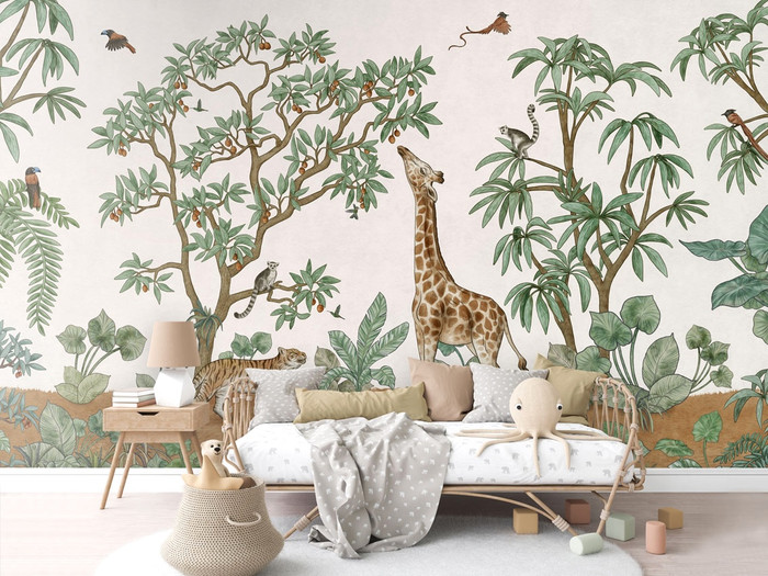 Mural - Animals in the Jungle (Per Sqm)
