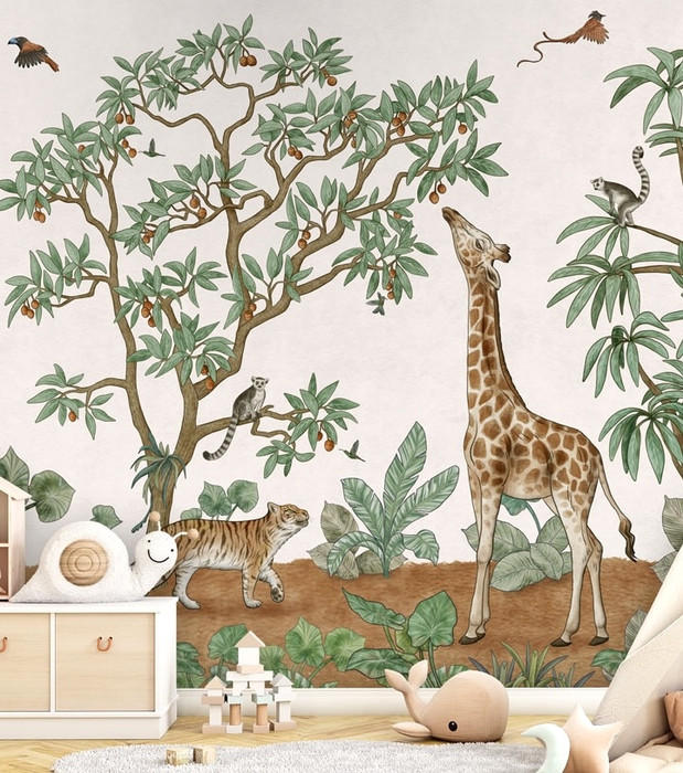 Mural - Animals in the Jungle (Per Sqm)