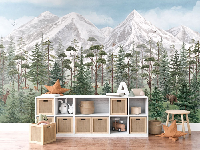 Mural - Mountain Forest (Per Sqm)