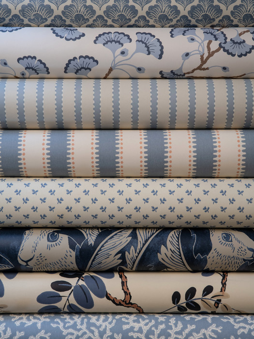 Ginko Garden - Faded Indigo