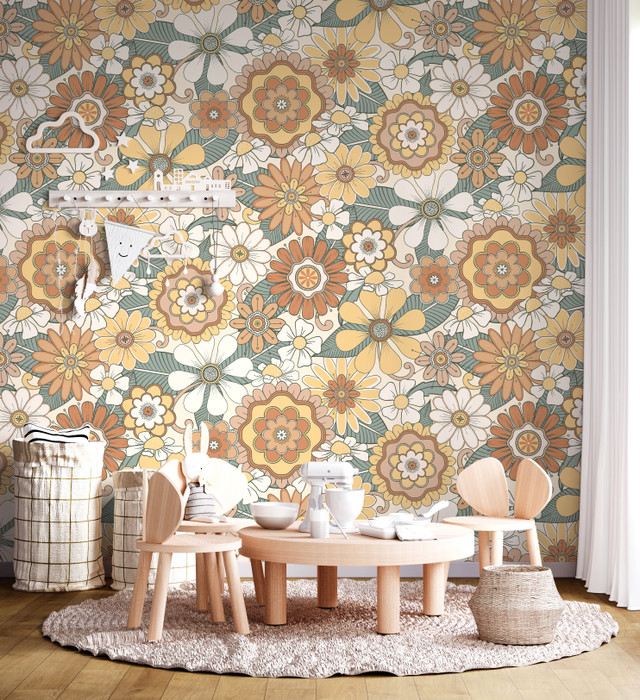 Mural - Sunshine Floral (Per Sqm)