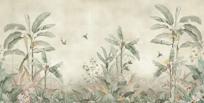 Mural - Borneo Vintage Sage (Per Sqm)