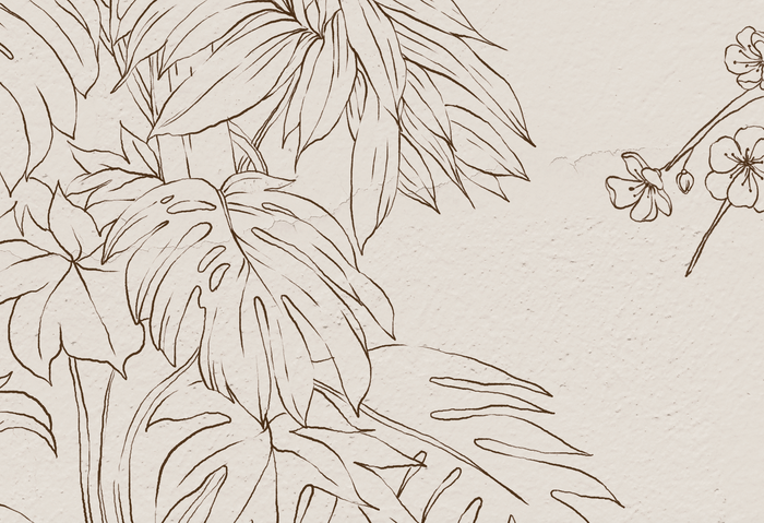 Mural - Parrot Jungle Stone (Per Sqm)