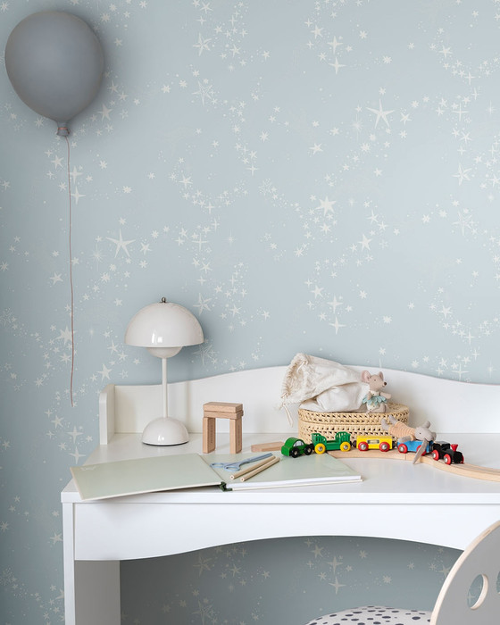 Stjarnhimlen - Soft Blue / Ivory