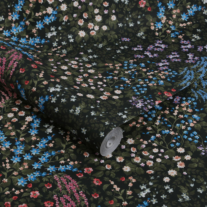 Painterly Flora - Black