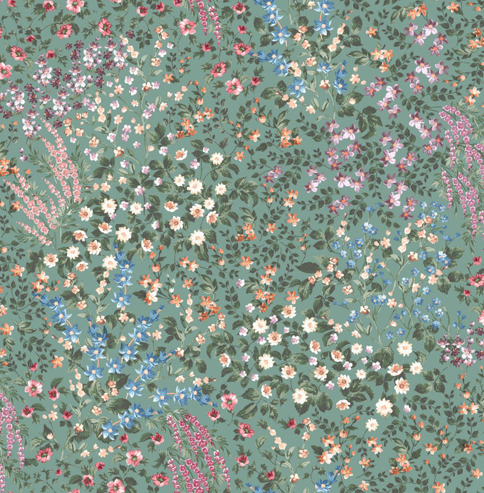 Painterly Flora - Green