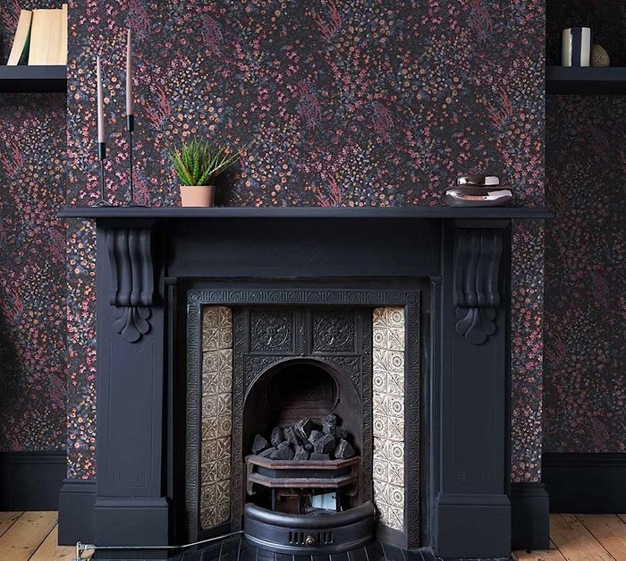 Painterly Flora - Blue / Pink