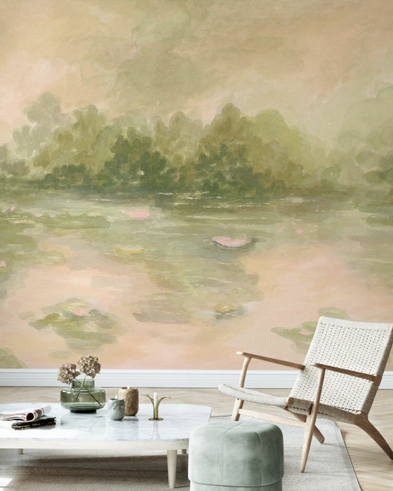 Mural - Silent Light Lilypond (Per Sqm)