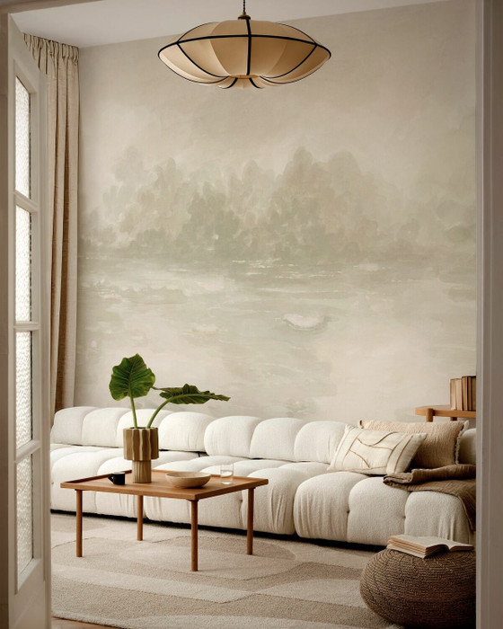 Mural - Silent Light Creamy Beige (Per Sqm)