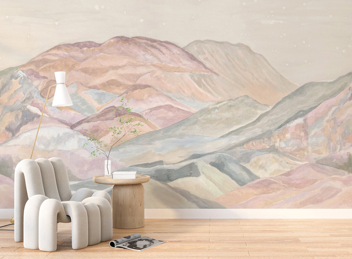 Mural - Foothills Pastel Dreams (Per Sqm)