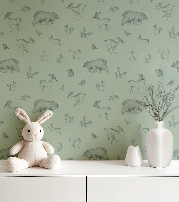 Forest Friends - Sage Green