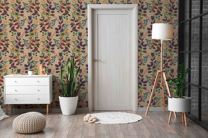 Garden Vines - Neutral / Berry