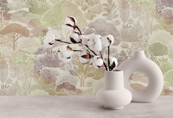 Pastel Woodland - Green