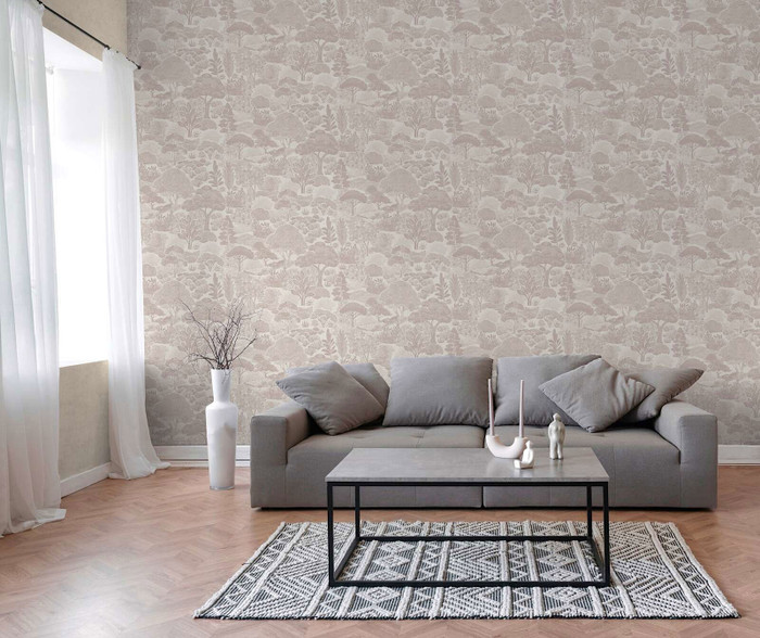 Pastel Woodland - Heather Grey