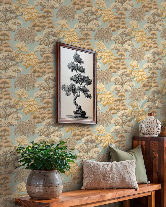 Tropical Solace - Blue / Neutral