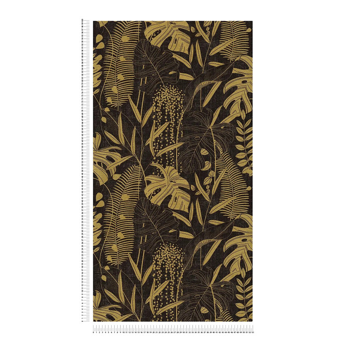 Linen Tropica - Black / Gold