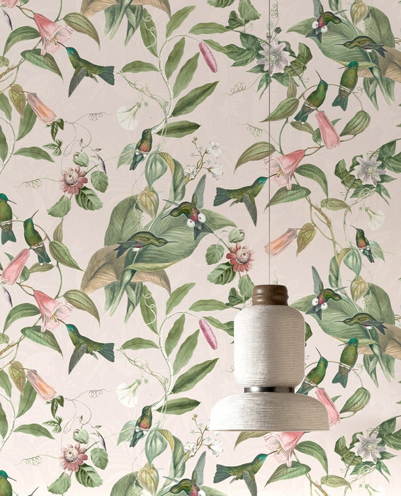 Mural - Passiflora Garden Pink (Per Sqm)