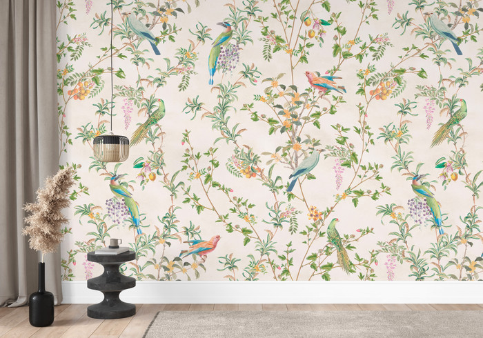 Mural - Vintage Vines Ivory (Per Sqm)