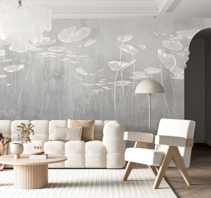 Mural - Slow Moving Grey (Per Sqm)