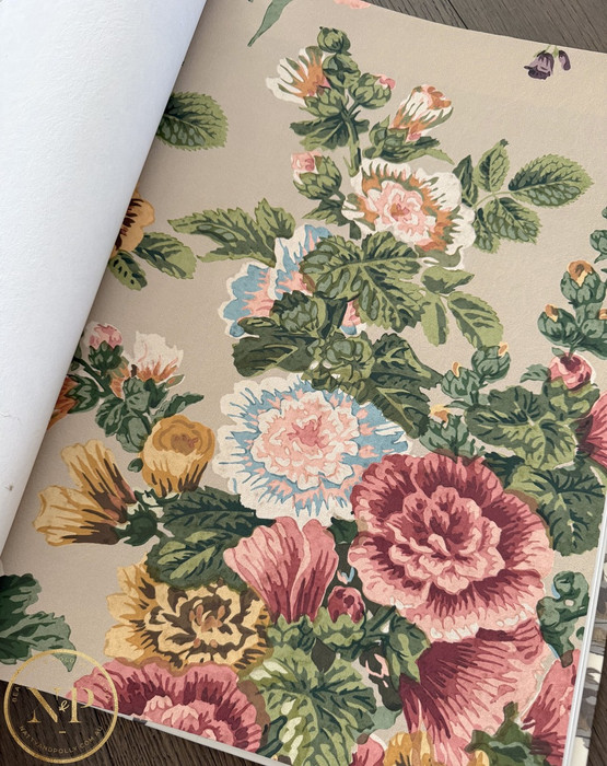 Hidcote - Beige / Coral