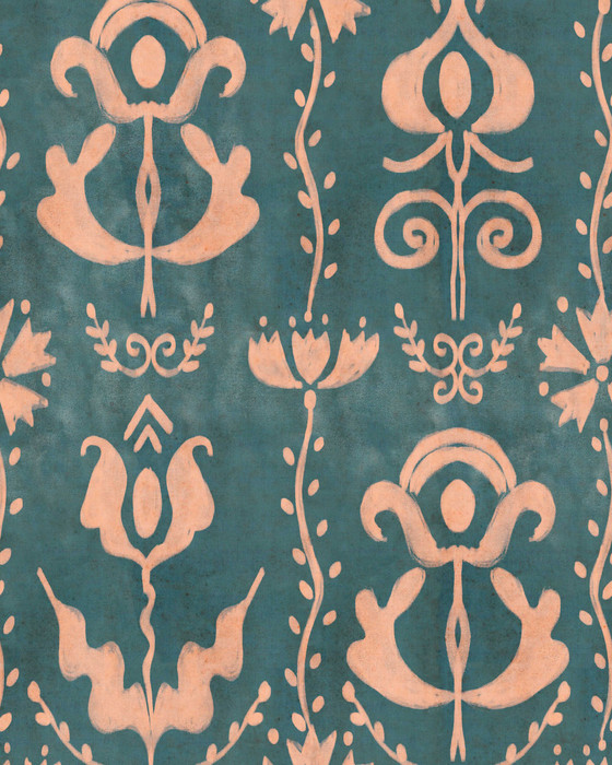 Grandma's Stencil - Milky Blue