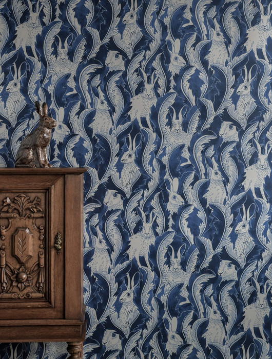 Hares In Hiding - Dark Denim