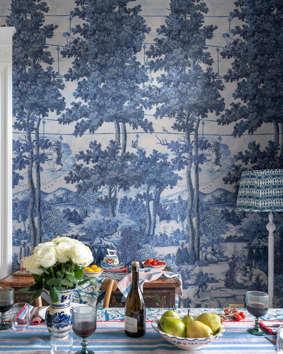 Toile Du Carpathians - Indigo