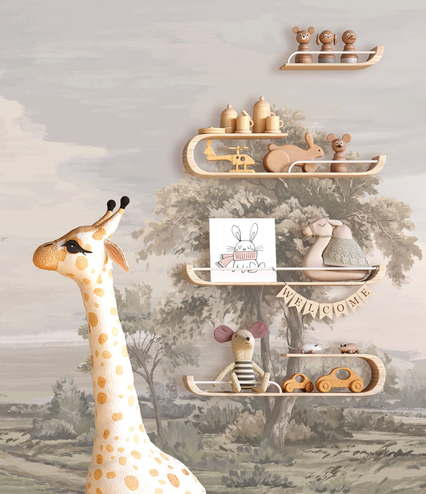 Mural - Natures Poem Pastel (Per Sqm)