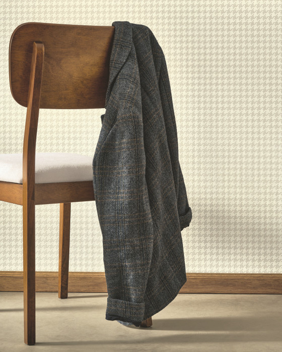 Houndstooth - Beige Linen