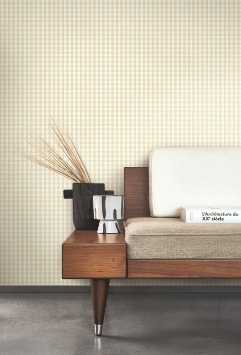 Gingham Charm - Sand Beige