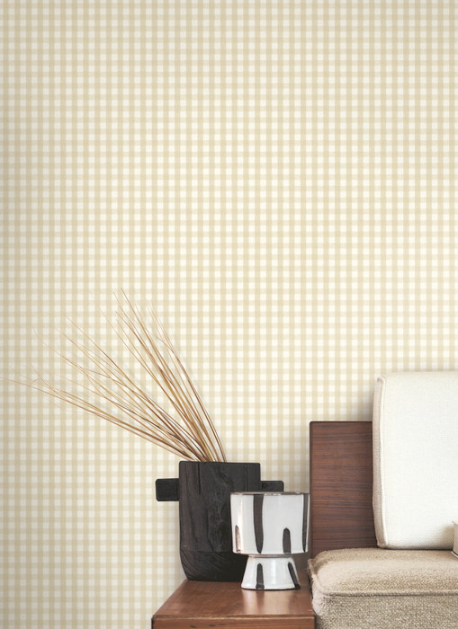 Gingham Charm - Sand Beige