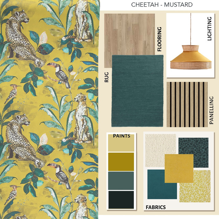 Cheetah - Mustard (2 Rolls Avail.)