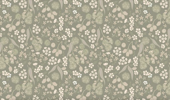 Mural - Terra Floral Sage (Per Sqm)