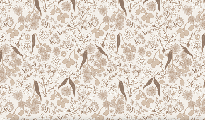 Mural - Terra Floral Neutral (Per Sqm)