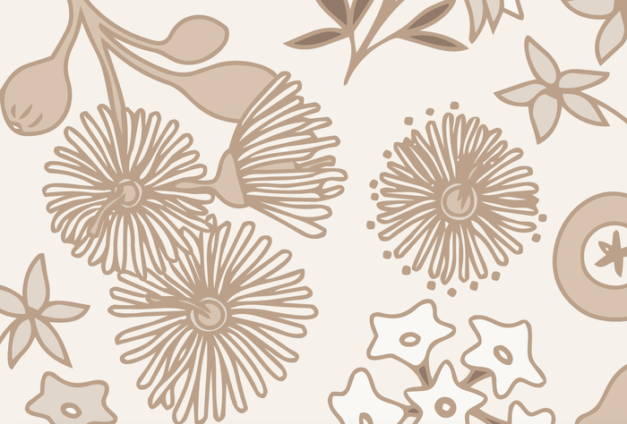 Mural - Terra Floral Neutral (Per Sqm)