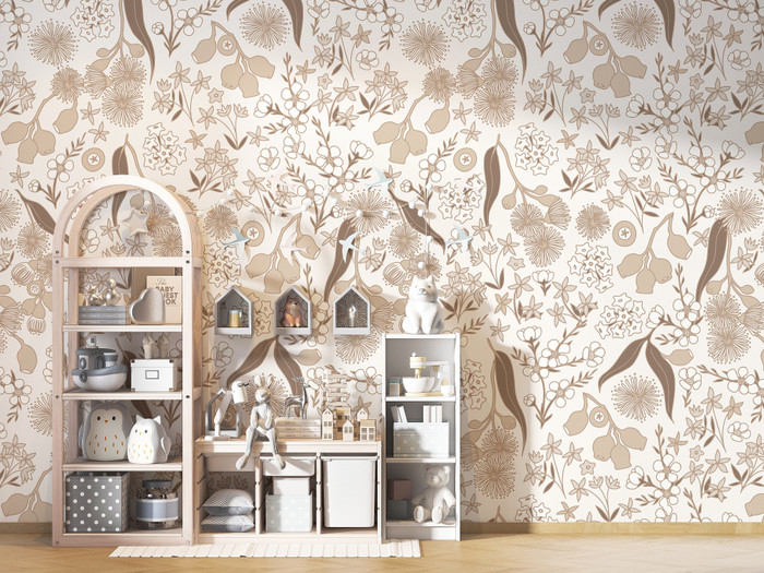 Mural - Terra Floral Neutral (Per Sqm)
