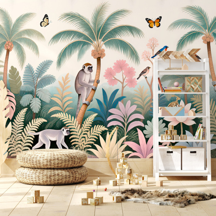 Mural - A Walk With Lemurs 2 (Per Sqm)