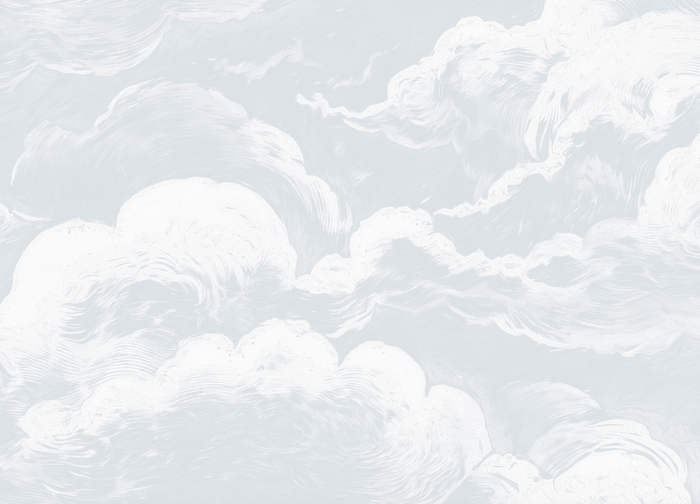 Mural - Cloud Relief Soft Blue (Per Sqm)