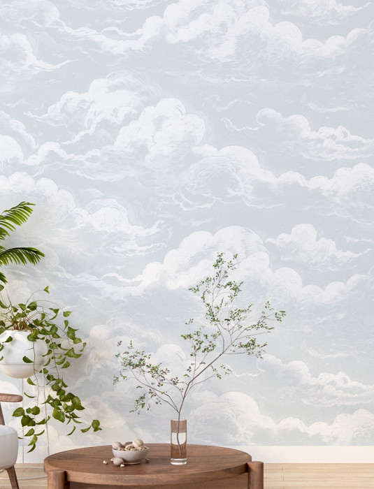 Mural - Cloud Relief Soft Blue (Per Sqm)