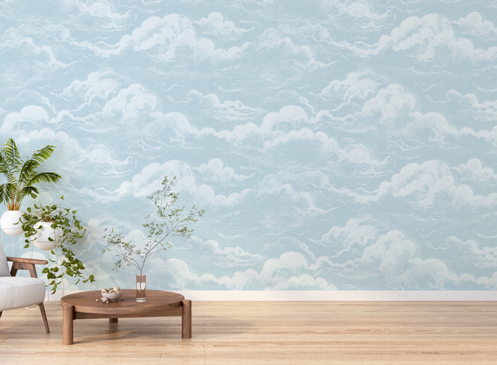 Mural - Cloud Relief Blue (Per Sqm)