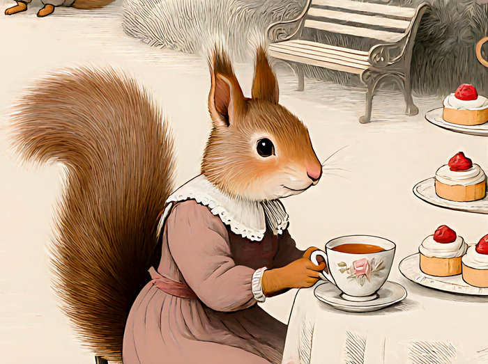 Mural - Sweet Tea Party (Per Sqm)